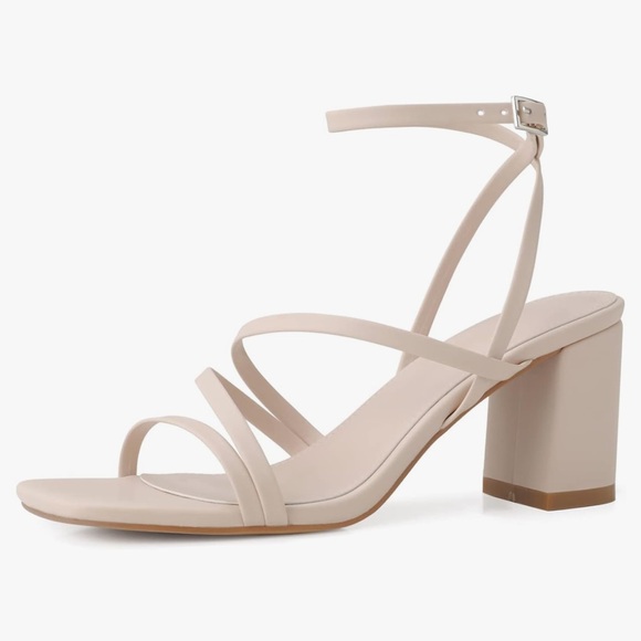 Nude Block Heel - Picture 1 of 6